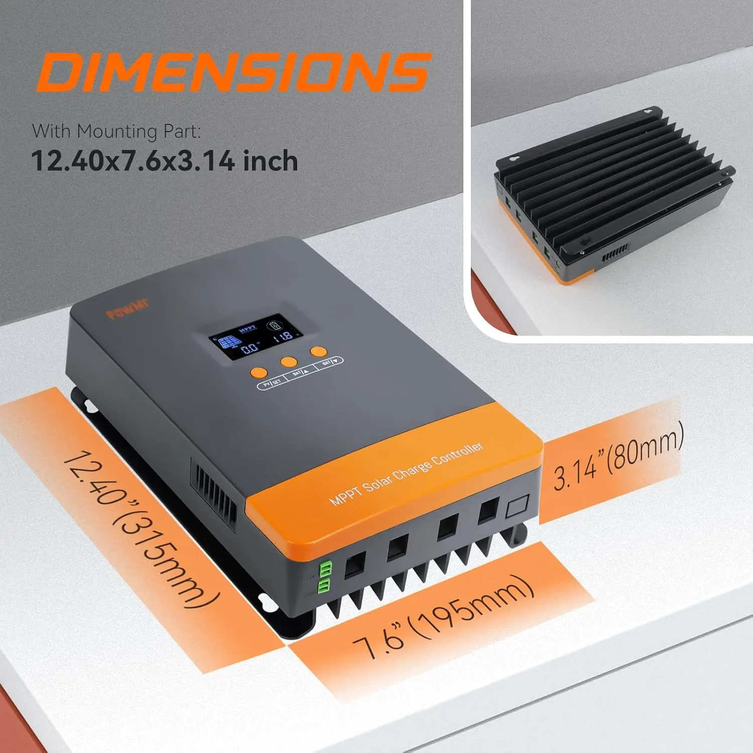 Mppt Charge Controller - Контроллер заряда солнечных батарей PowMr Hot