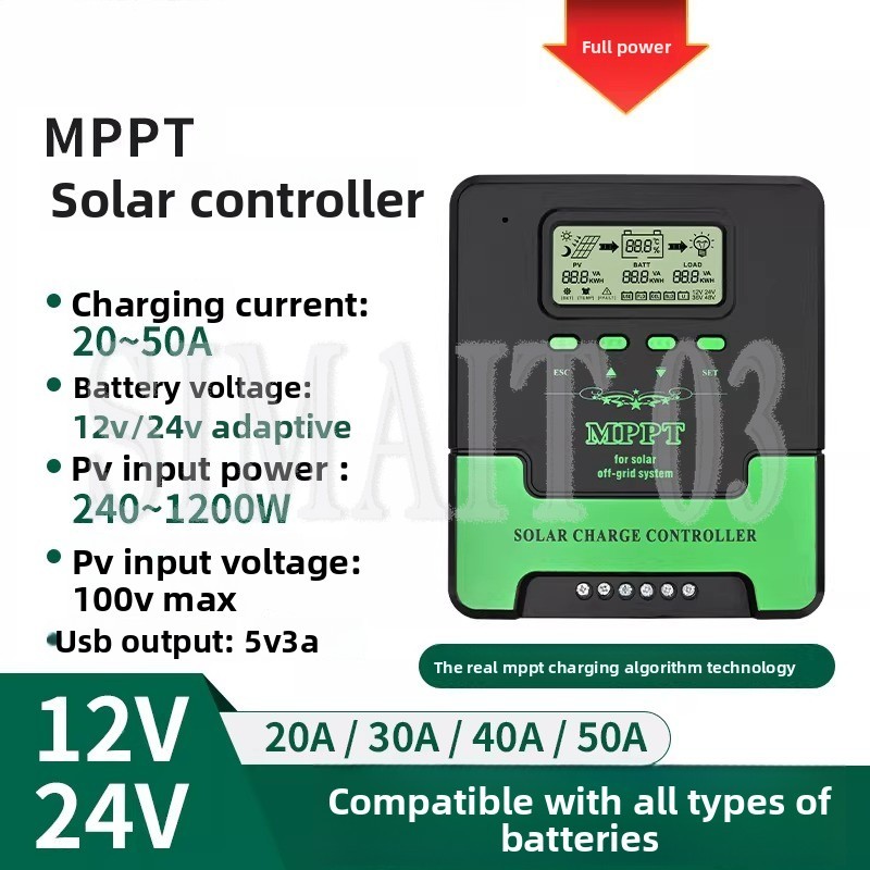 Mppt Charge Controller - MPPT контроллер заряда солнечных батарей 12В/24В,