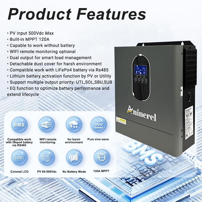 Гибридный солнечный инвертор A – обзор и цена Mppt Charge Controller